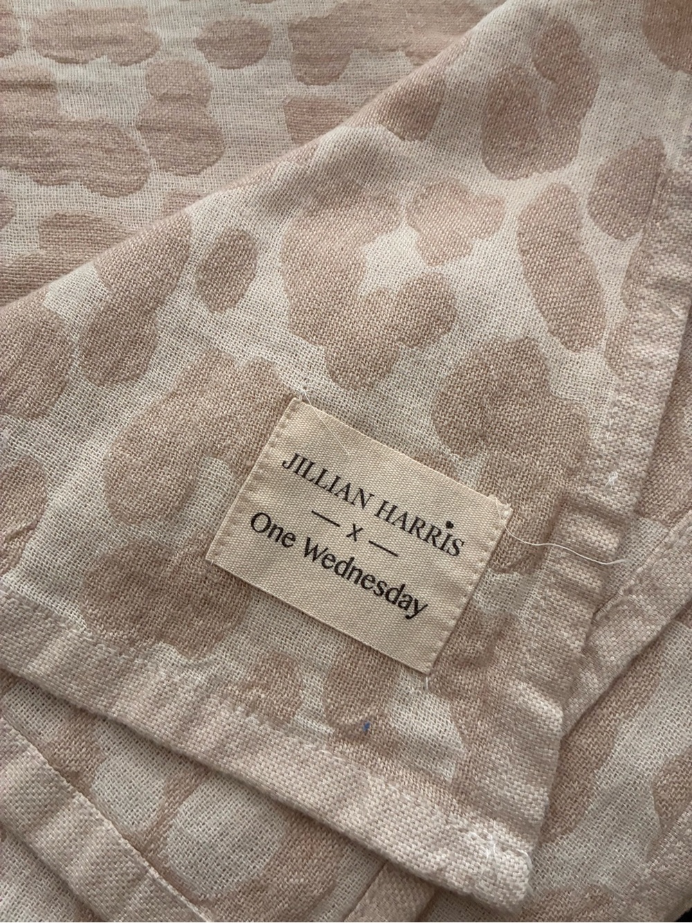 Jillian Harris x One Wednesday  Leopard Throw/Scarf/ Blanket NWOT.